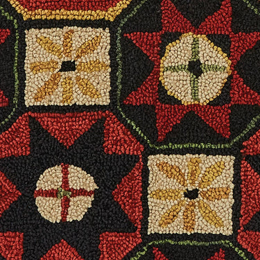 Folk Star Hooked Rug 2 x 3 - Park Designs - The Fox Decor